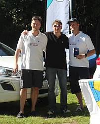 Foto der Siegermannschaft von links Marcus Pfeiffer, Frank Berdan und Rüdiger Amann