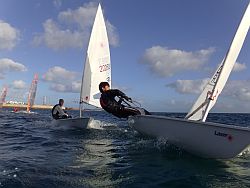 Tolle Segelbedingungen beim Training vor Lanzarote.