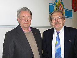 Präsident Reinhard Fuhr (li.) und sein scheidender Vize Dr. Lutz Bodo Veil.